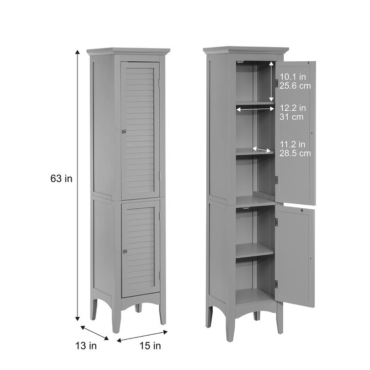 15 inch clearance wide tall cabinet